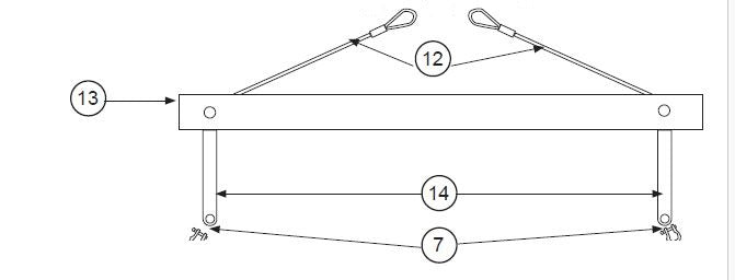 Barre d'accouplement renforcée Hobie Cat Advence (tendon) - 12662200