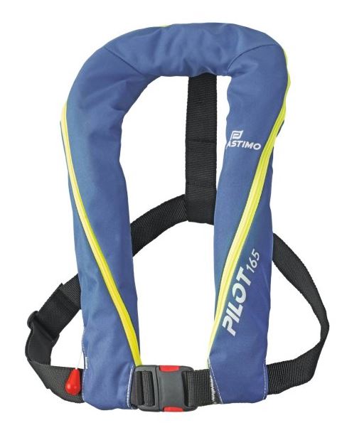 Gilet gonflable PLASTIMO Pilot 165 auto bleu (66797)