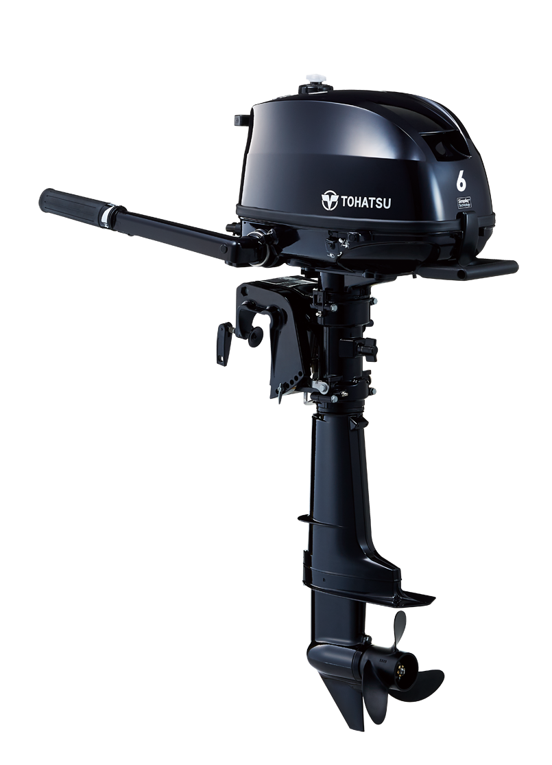 Moteur hors-bord TOHATSU 6cv (4.4Kw) 4 temps arbre court. (MFS6D-SS)