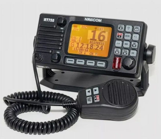VHF Fixe NAVICOM RT 750AIS V2 avec antenne GPS intégrée