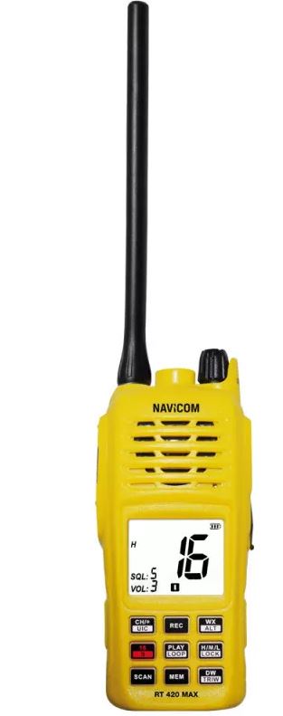 RT420MAX – VHF Portable Navicom 6W étanche IPX8 flottante