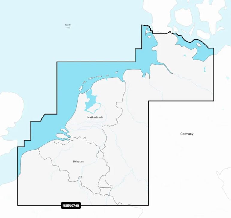 010-C1242-20 EU076R CARTE GARMIN NSEU076R - Benelux et Allemagne, Ouest : cartes marines