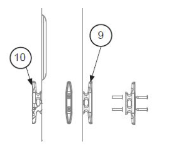 Taquet de drisse blanc pour mât Hobie cat - 99220050