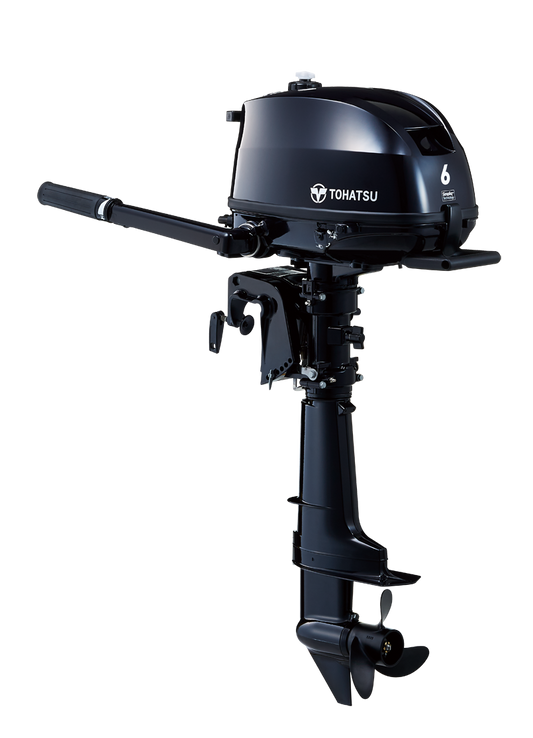 Moteur hors-bord TOHATSU 6cv (4.4Kw)  4 temps arbre court. (MFS6D-SS)