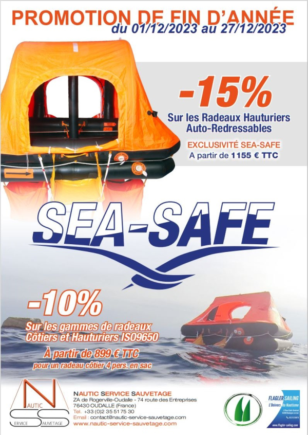 Promotion Fin d'année sur radeau  Sea Safe